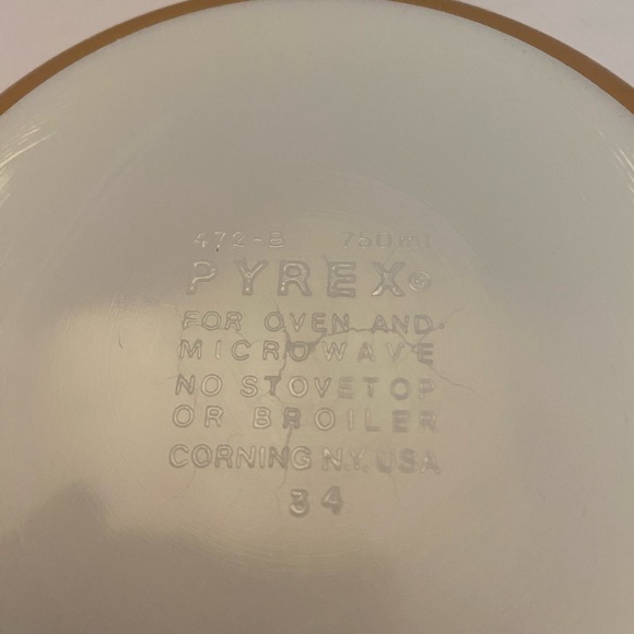 Vintage Pyrex - WOODLAND BROWN #472-B Casserole Dish with Lid 33-470-C - Picture 5 of 12